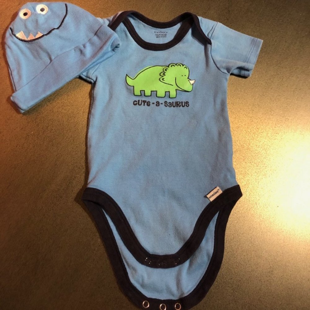 Cute-a-Saurus Matching Set 6-9Mos